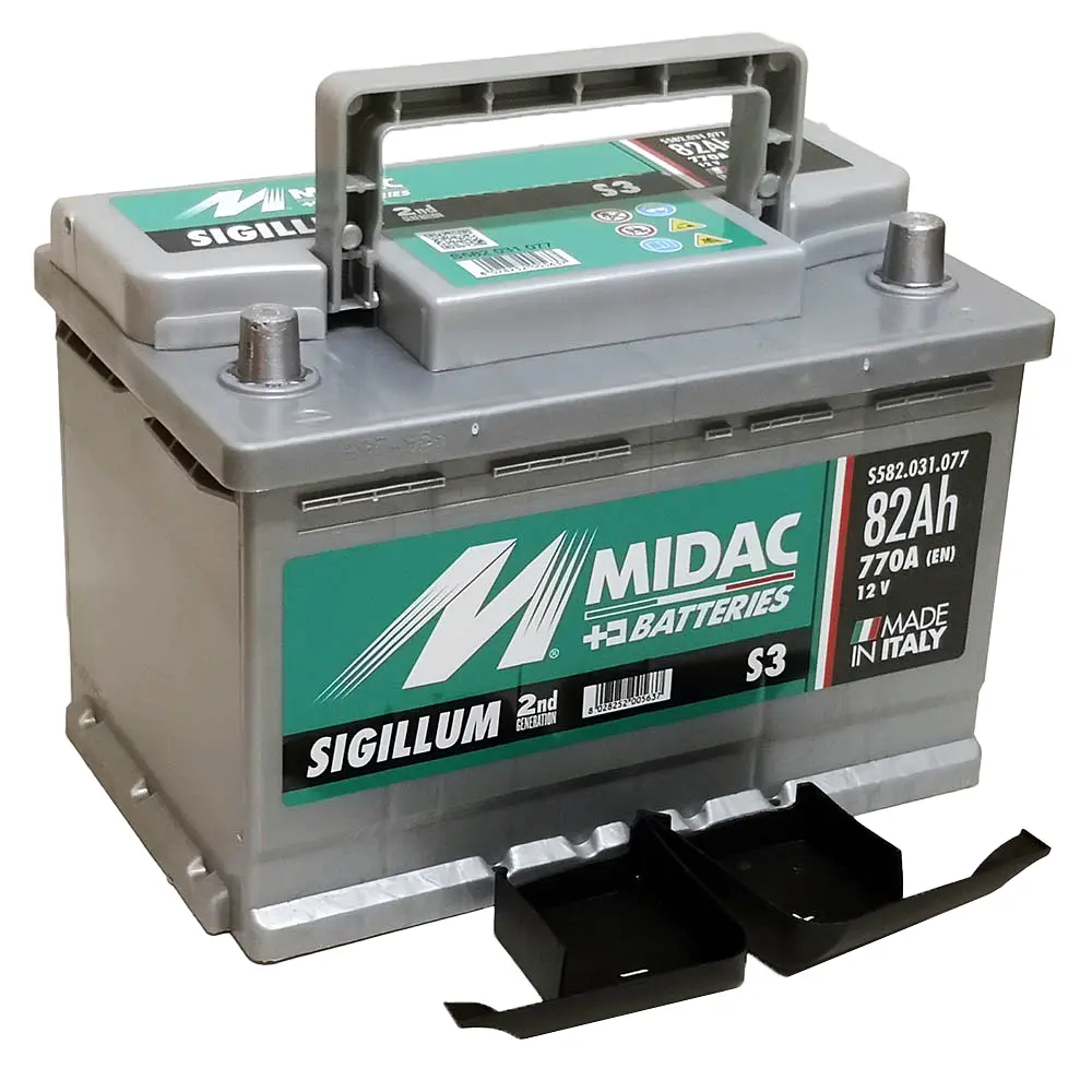 Аккумулятор 6СТ-82A MIDAC S3 Sigillum, 12V, 82Ah (-/+) евро EN770А - фото 3