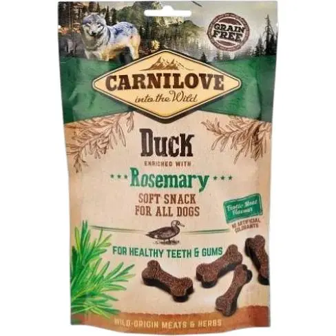 Ласощі для собак Carnilove Dog Semi Moist Качка та розмарин 200 г