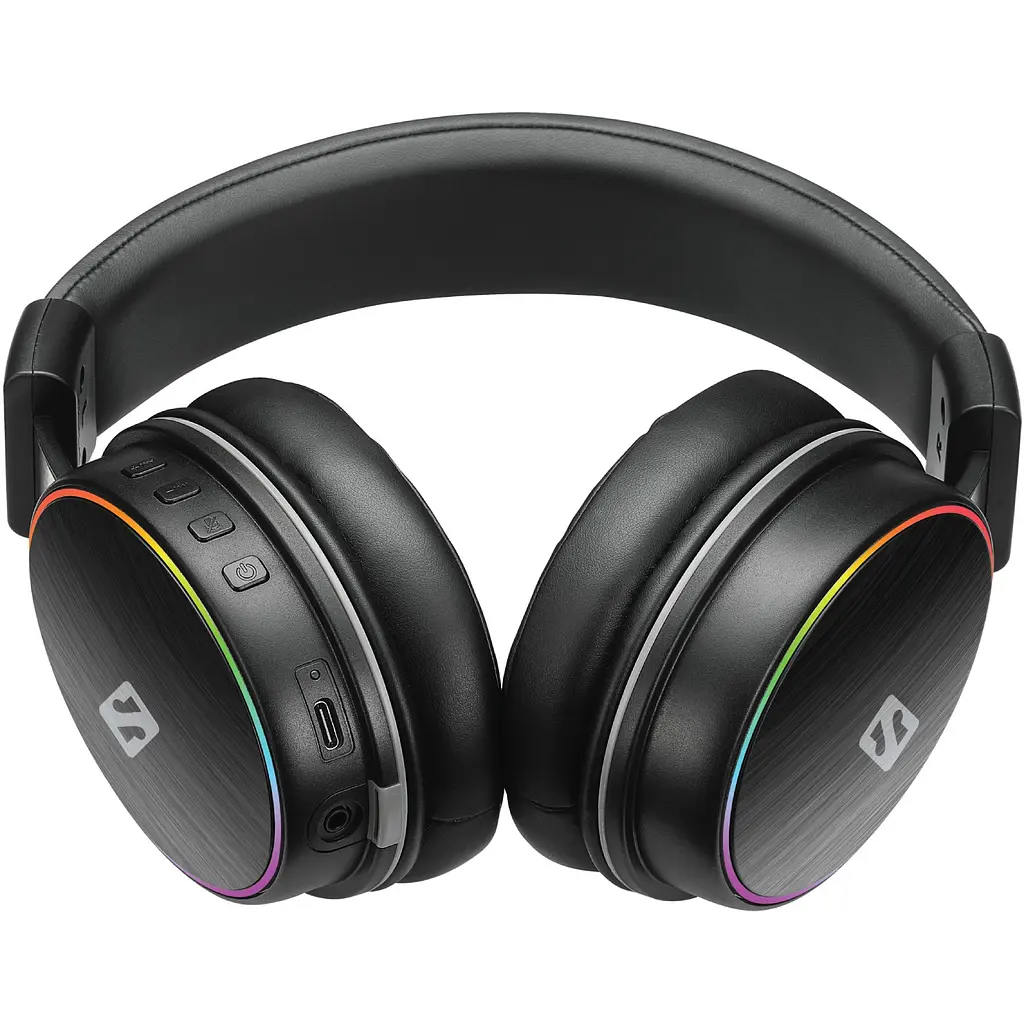 Ігрова гарнітура Sandberg HeroBlaster Bluetooth Led Headset Black - фото 4