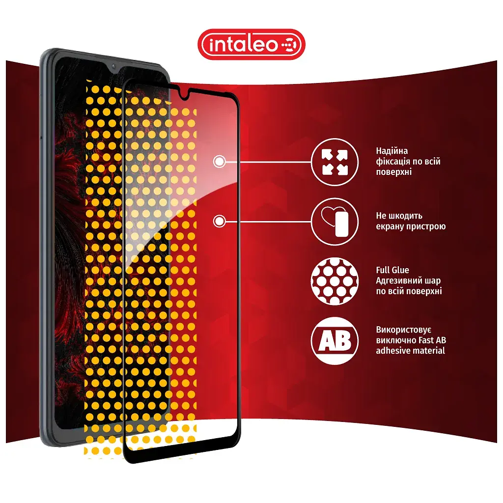 Скло захисне Intaleo Full Glue ZTE Blade A52 Black (1283126545511) - фото 7