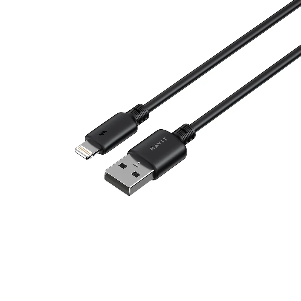 Кабель USB - Lightning HAVIT CB301C 2.4A 1м Black HAVIT (28573-000) - фото 4