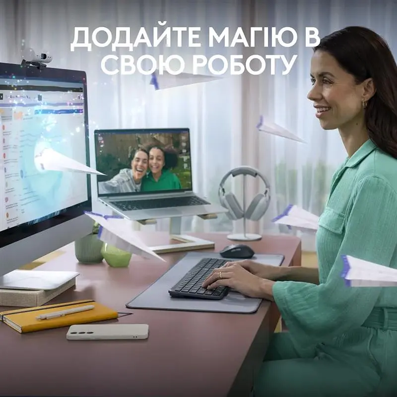 Клавиатура беспроводная Logitech Signature Slim K950 US Graphite USB (920-012465) - фото 2