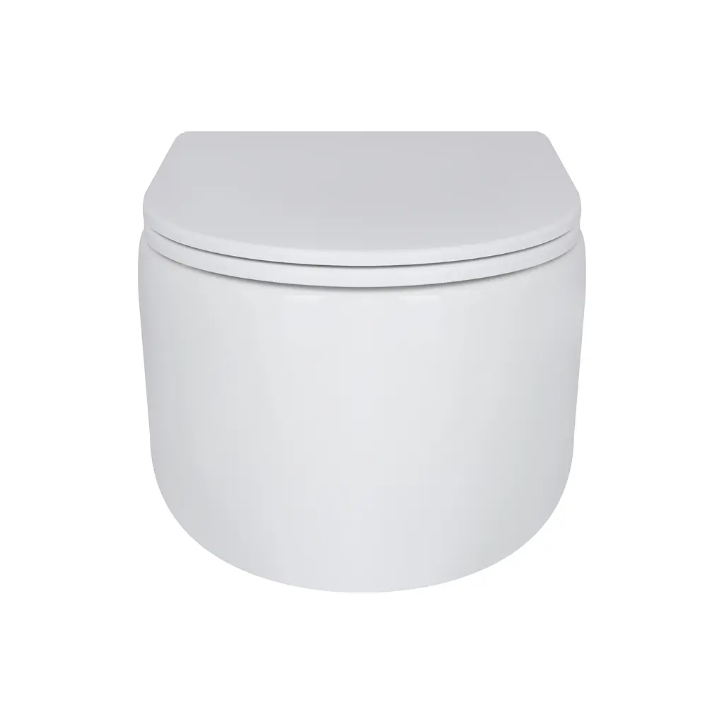 Унитаз подвесной Qtap Taurus безободковый с сиденьем Soft-close QT2433084EUQW, Белый - фото 5