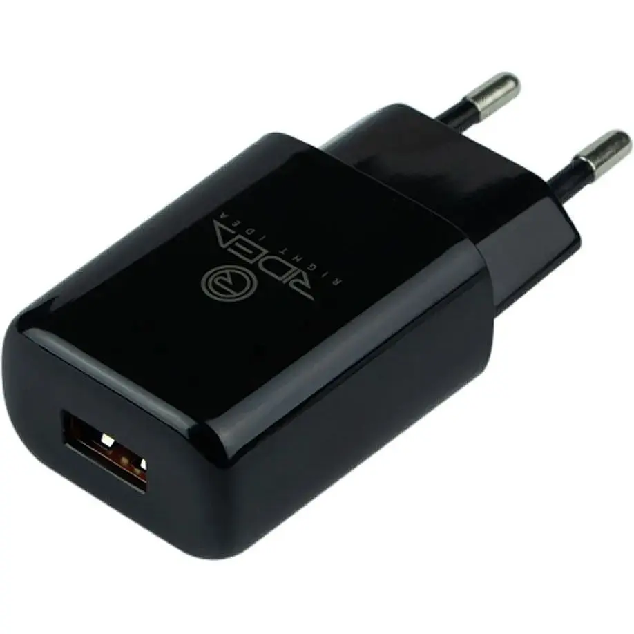 Мережевий зарядний пристрій Ridea RW-11311 Element Fast Charging USB - Lightning 2.1 A Black - фото 4