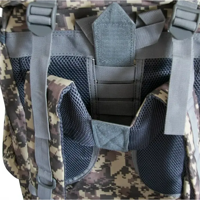 Рюкзак тактичний A21 70 л, піксель, туристичний з поясом і чохлом від дощу - фото 5