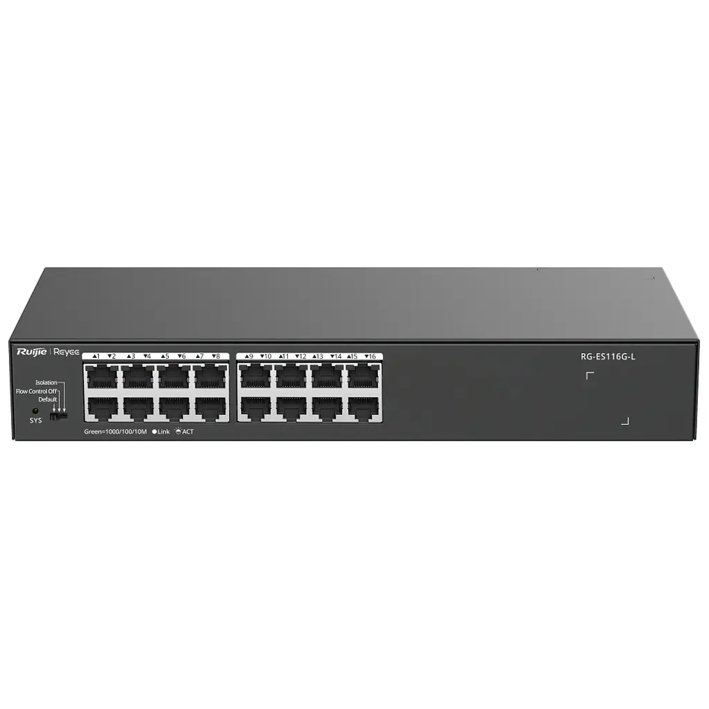 Комутатор мережевий Ruijie Networks RG-ES116G-L - фото 2