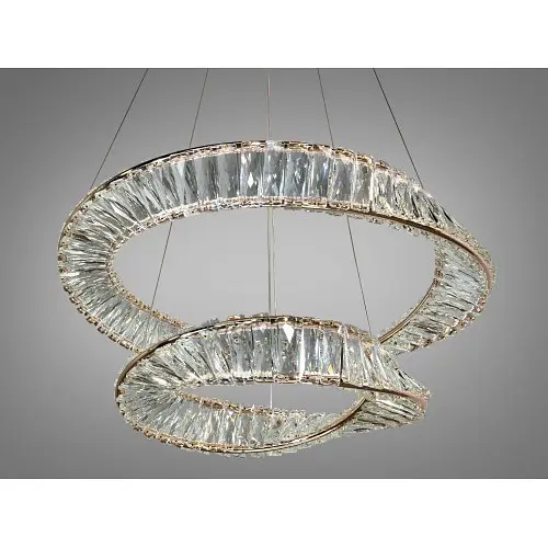 Люстра Linisoln 6105-60*40 FG метал, кришталь LED 70Вт 15-17 кв. м висота 100-50 см ширина 60*40 см - фото 2
