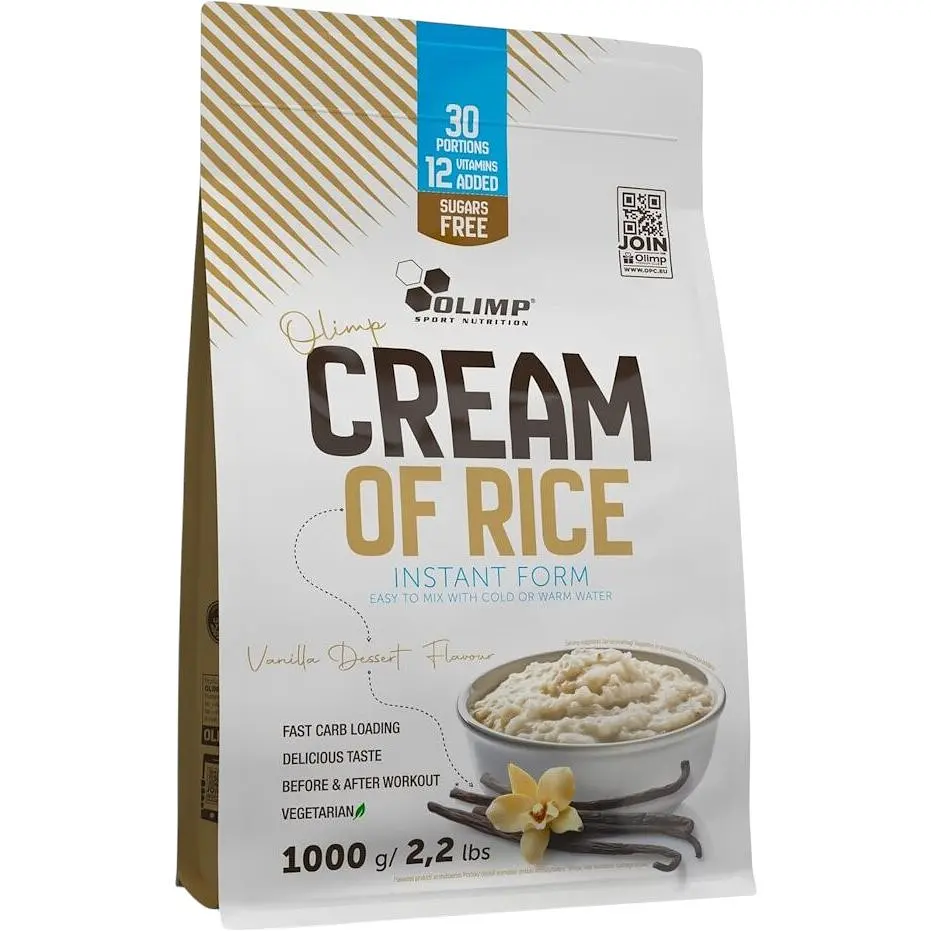 Заменитель питания Olimp Cream of Rice Instant Form Ваниль 1 кг - фото 1