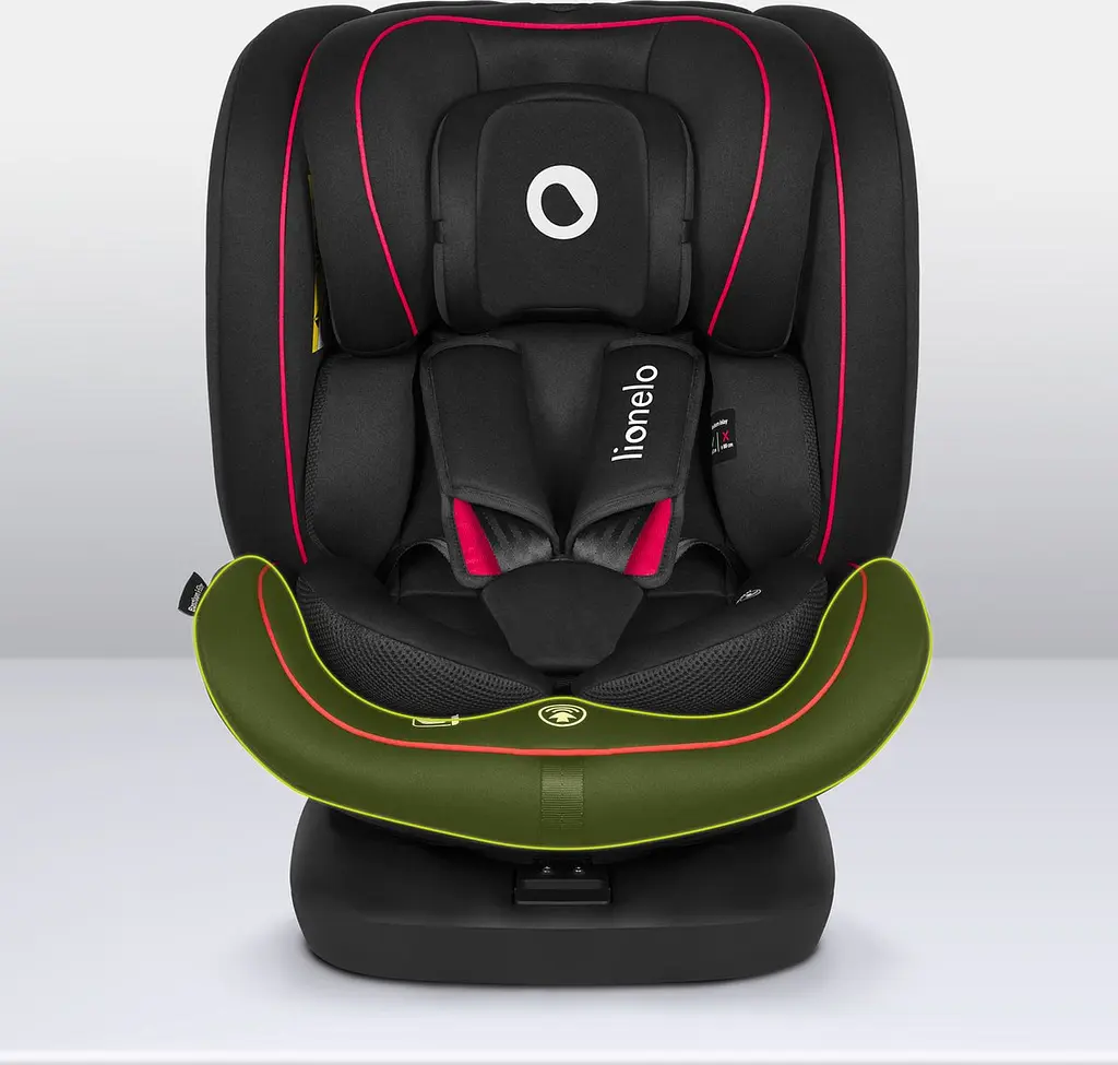 Дитяче автокрісло Lionelo Bastiaan i-Size Black Red, чорне з червоним (LO-BASTIAAN I-SIZE BLACK RED) - фото 7