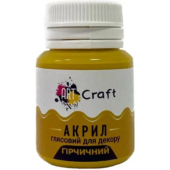 Акрилова фарба ArtCraft глянцева Гірчична AG-7510 20 мл - фото 1