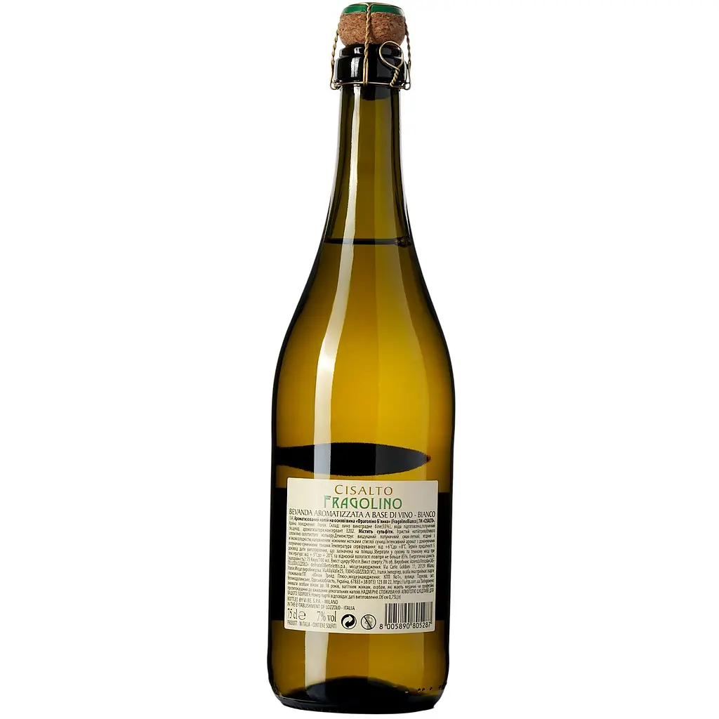 Вино ігристе Bianco Fragolino Cisalto біле, солодке 0.75 л - фото 4