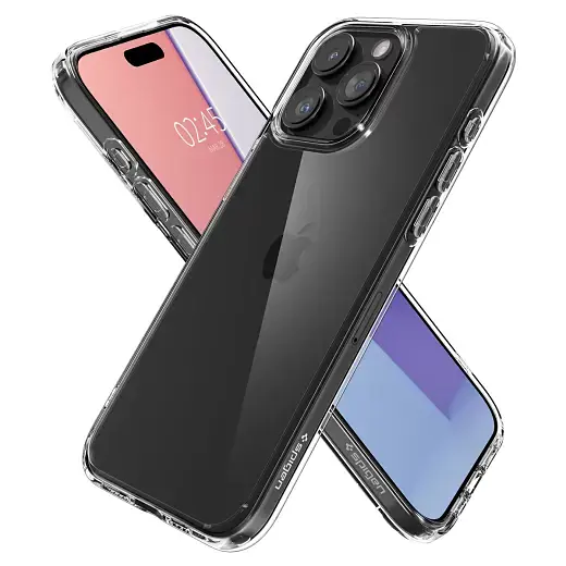 Прозрачный чехол Spigen Ultra Hybrid Crystal Clear для iPhone 15 Pro Max (ACS06565) - фото 3