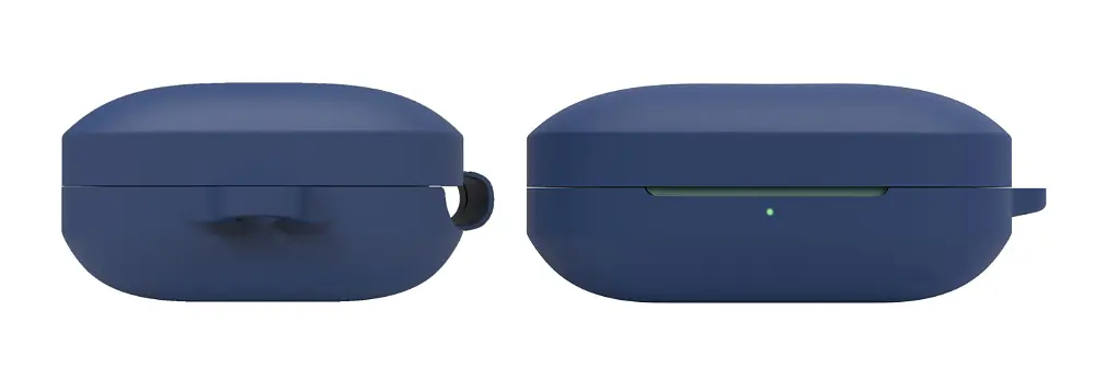 Чехол-накладка DK Silicone Candy Friendly с карабином для OnePlus Buds Pro 2 (dark blue) - фото 2