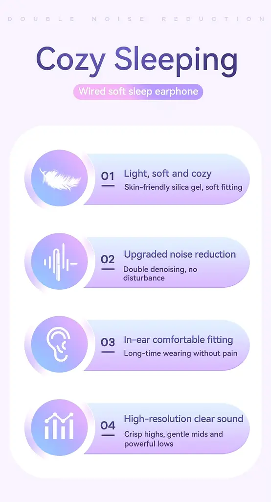 Наушники-затычки для сна Remax RM-518 Soft And Cozy, вакуумные, силиконовые ультрамягкие, Soft Touch, пассивное шумоподавление, White - фото 4