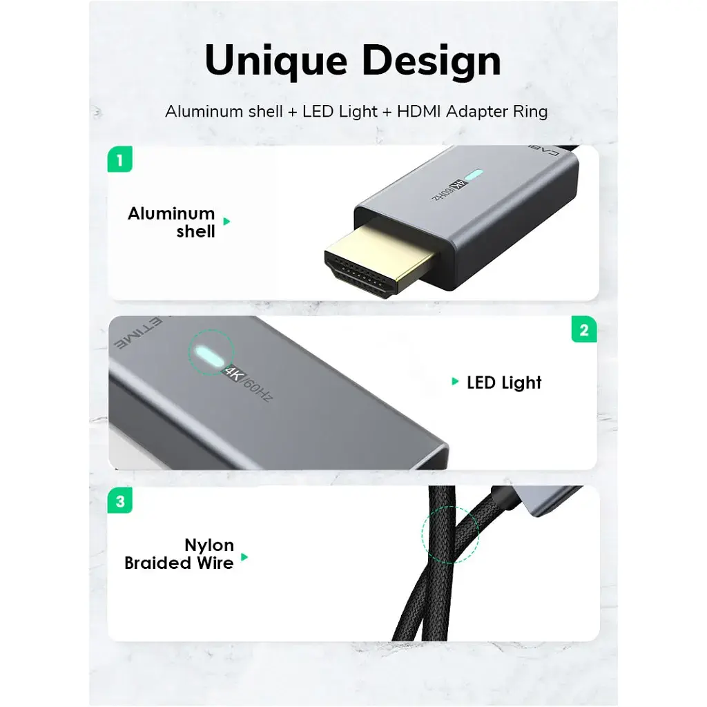Кабель мультимедійний miniDisplayPort M to HDMI M 1.0m Cabletime (CA914593) - фото 5