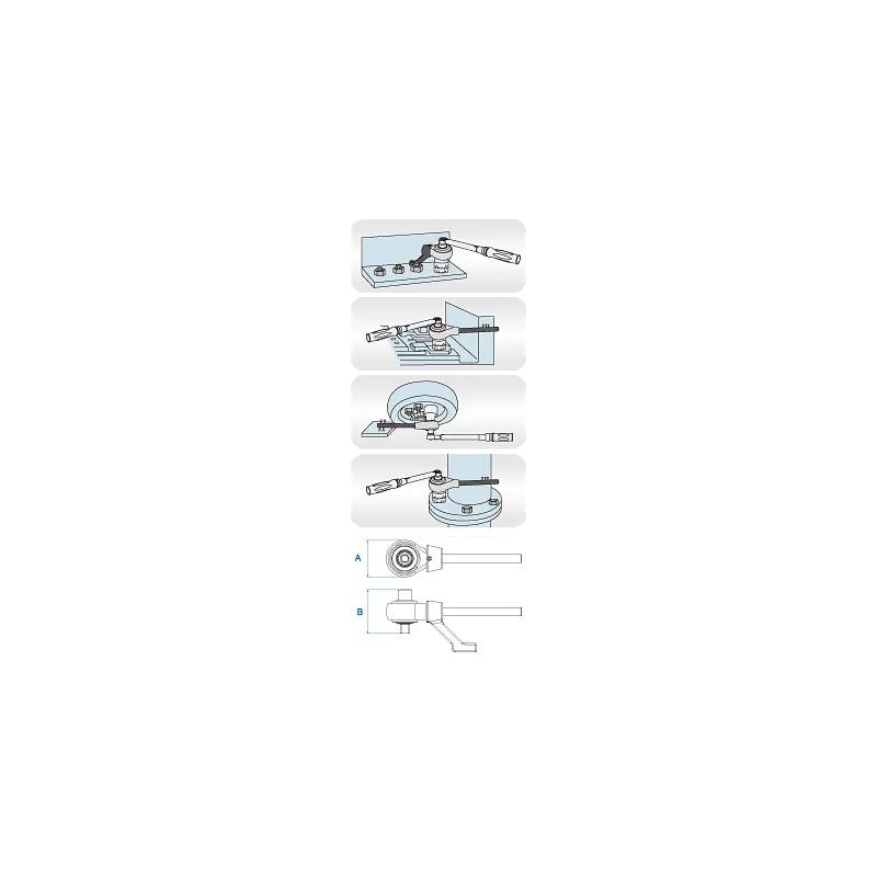 Мультиплікатор 1/2" F x 1" M (5:1) зусилля 400-2000 Нм - фото 2