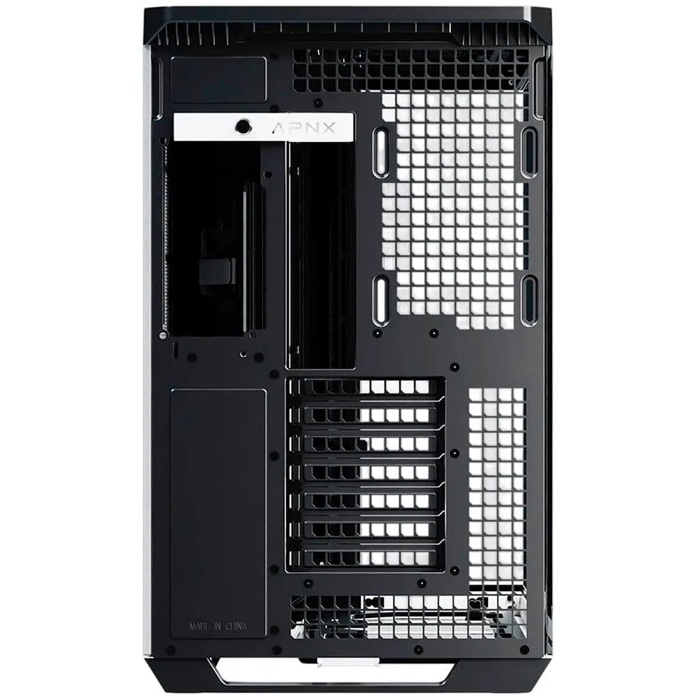 Корпус APNX V1-W Tempered Glass без БП Black/White/Wood (APCM-VI01103.M1) - фото 7