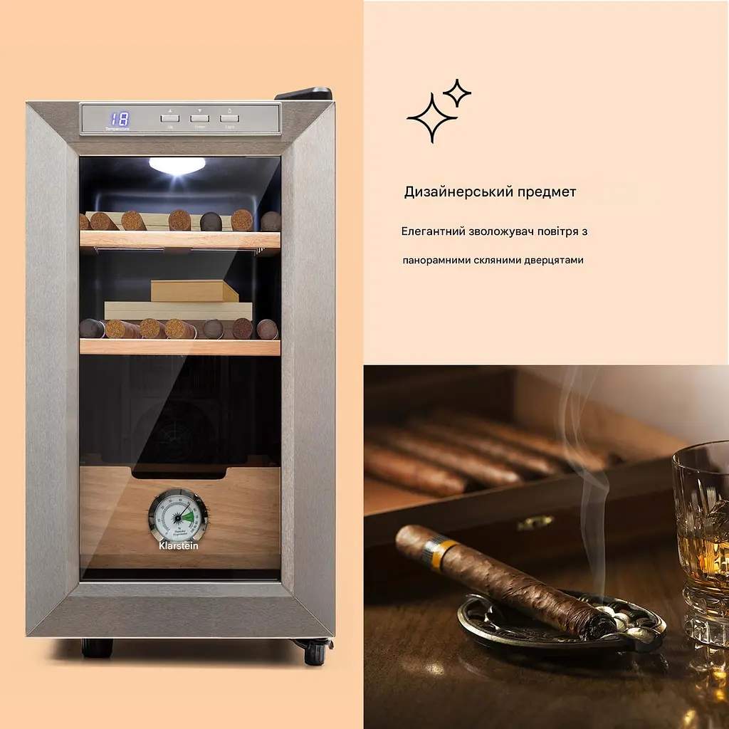 Хьюмидор для сигар Klarstein El Presidente 23л (10036107) - фото 4