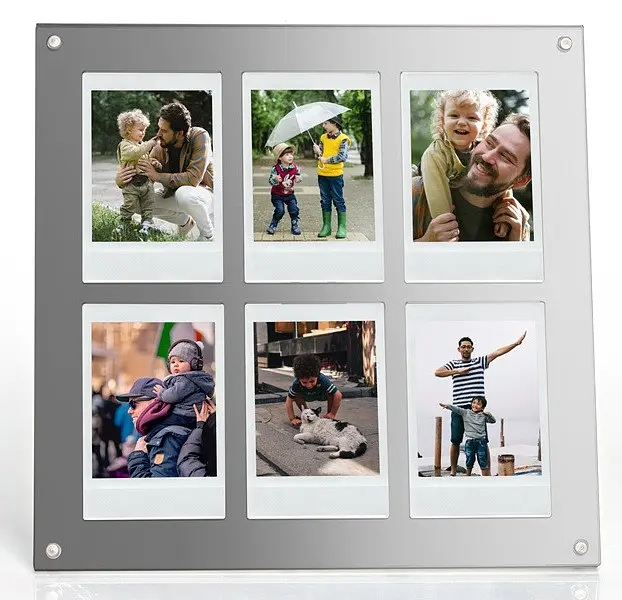 Фоторамка Fujifilm Instax Mini на 6 фото акрилова, срібляста - фото 5