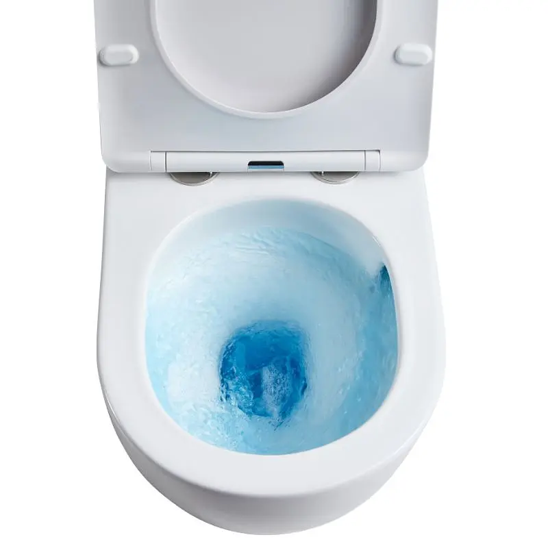 Унитаз подвесной Qtap Robin New безободковый с сиденьем Soft-close QT1333046EUQW, Белый - фото 2
