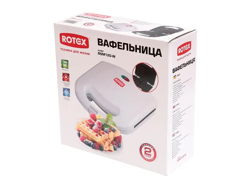 Вафельниця Rotex RSM120-W - фото 3