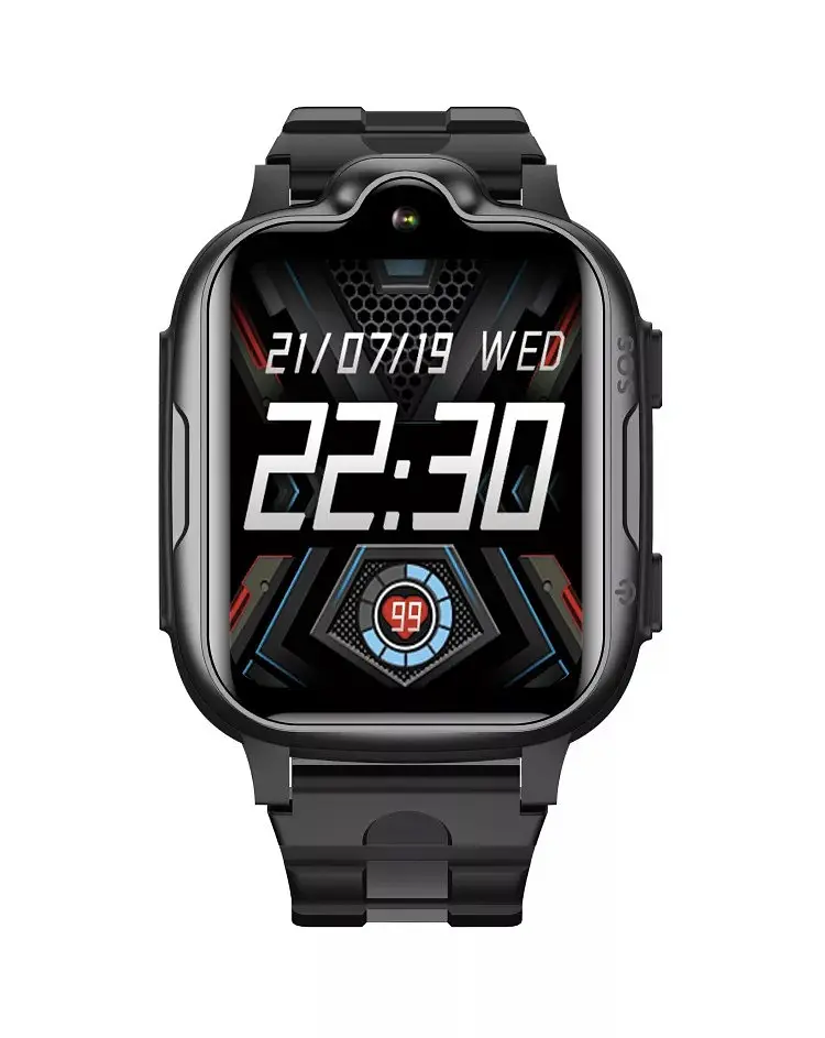 Подарочные детские водонепроницаемые смарт-часы Smart Watch K15 4G с камерой и GPS отслеживанием Черный - фото 2