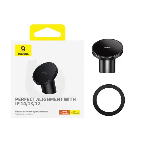 Автотримач Baseus NeoGravity Magnetic Car Mount (Dashboards and Air Outlets) чорний C40141501113-00 - фото 3
