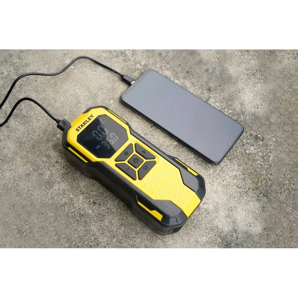 Автомобільний компресор Stanley 2in1, 10 Бар, 14,2 л/хв., powerbank 6000 mAh (SXIF0101) - фото 6