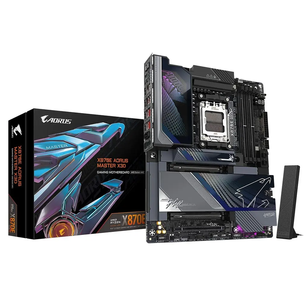 Материнська плата Gigabyte X870E AORUS MASTER X3D (X870E AORUS MASTER X3D) (Socket AM5, AMD X870E, ATX) - фото 7