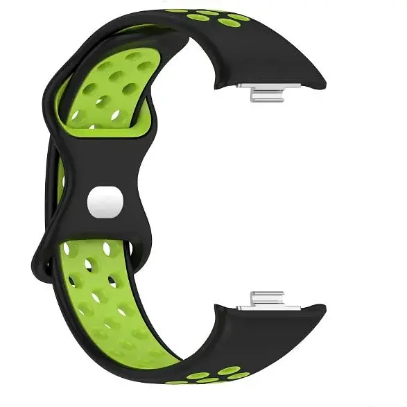 Ремінець DK CDK для Xiaomi Redmi Watch 5 Silicone Sport Band Nike (017600) (black / green) - фото 2