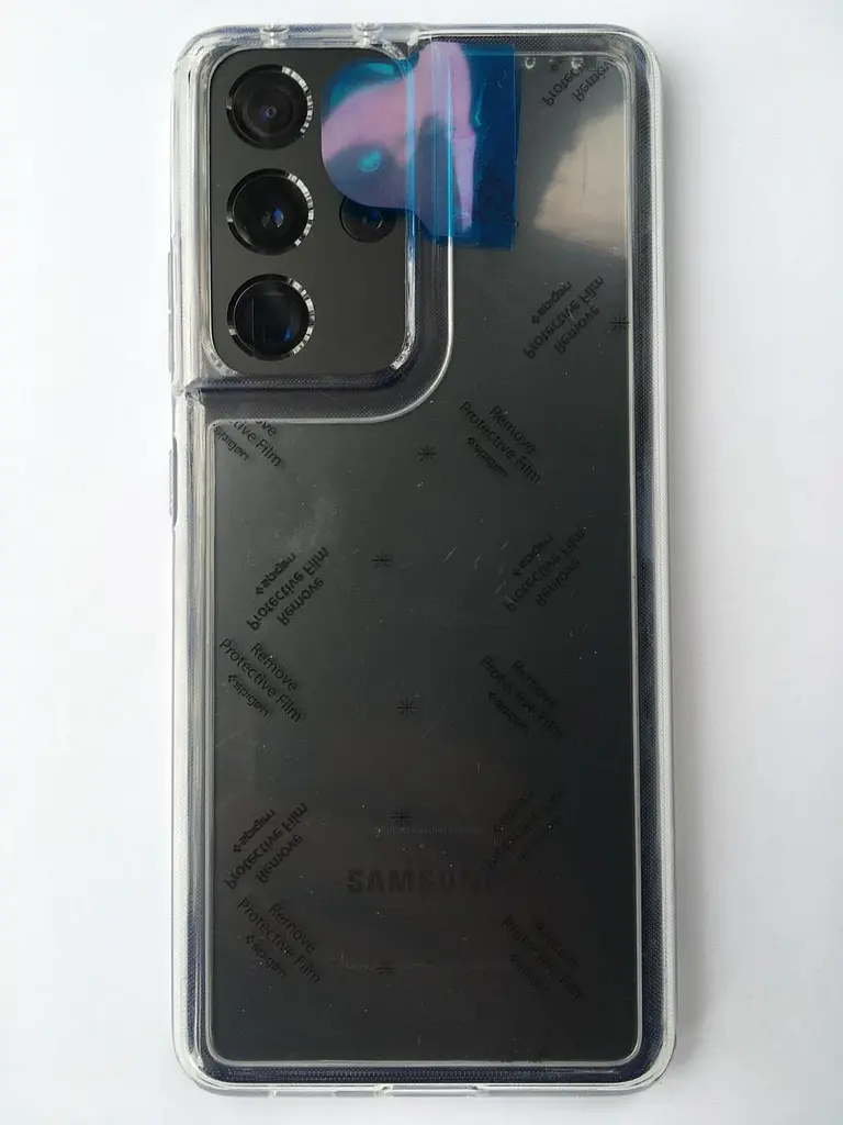 Чохол протиударний прозорий Spigen Ultra Hybrid Crystal ACS02351 для Samsung Galaxy S21 Ultra (6.8") Clear - фото 7
