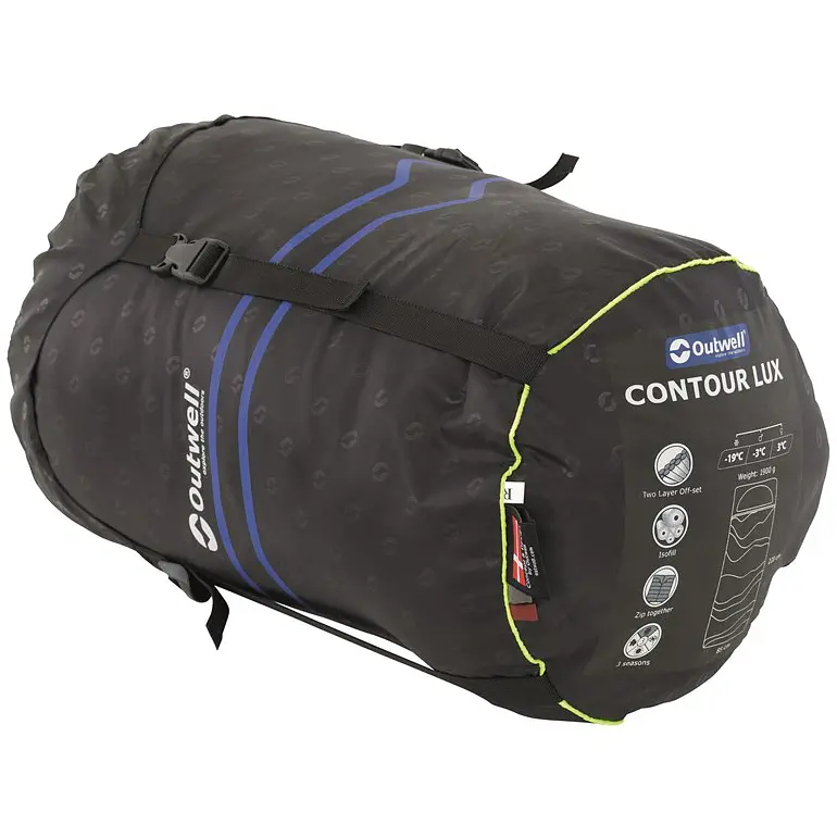 Спальний мішок Outwell Contour Lux Reversible/-3°C Deep Blue Right (230373) - фото 3
