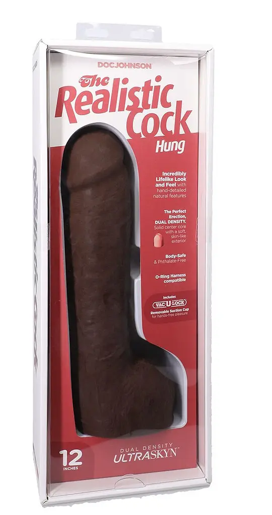 Фалоімітатор Doc Johnson The Realistic Cock ULTRASKYN 12 Inch Hung, 31.8 см - фото 8