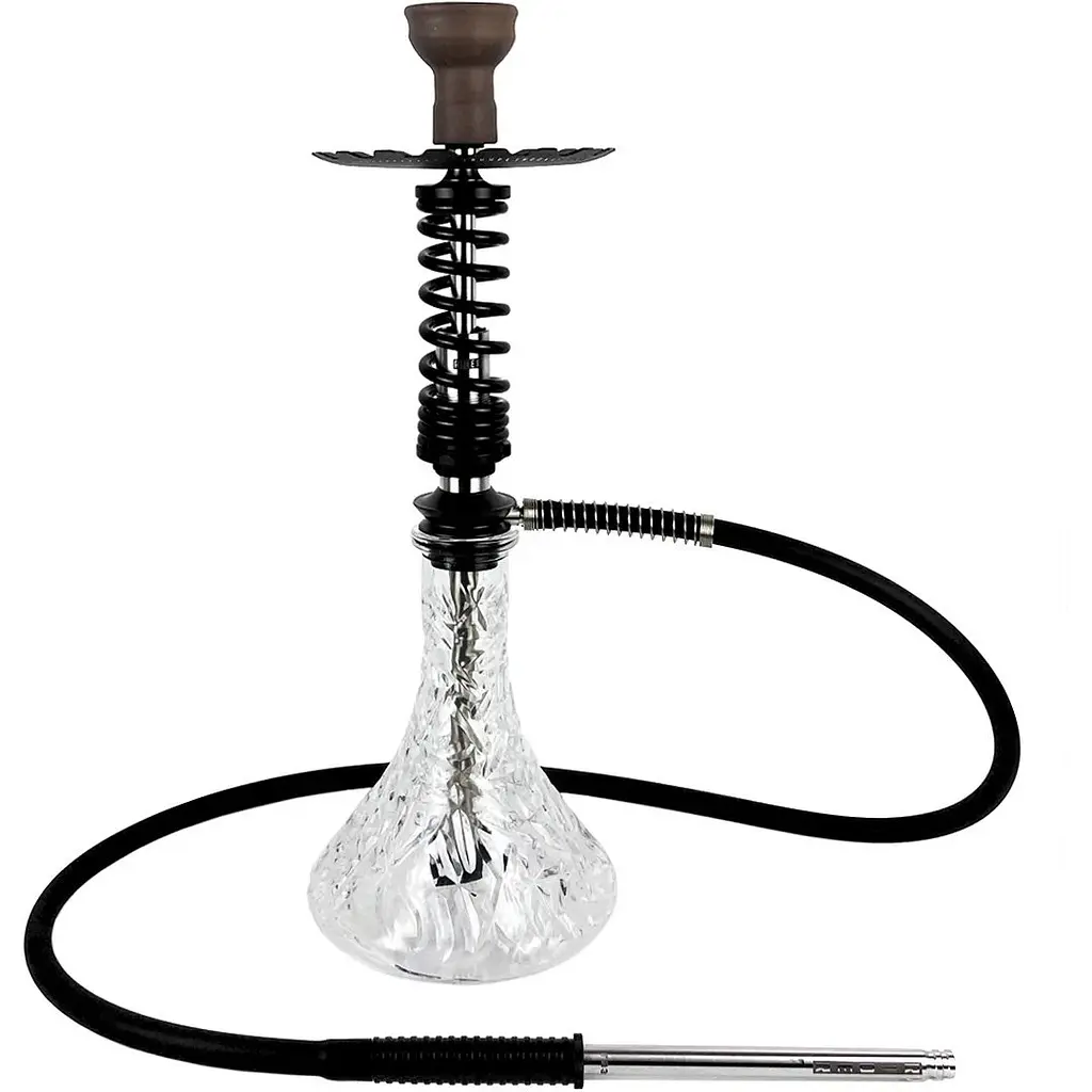 Кальян Trumpet Hookah Rider S Black Gloss (колба Crystal Clear) - фото 2