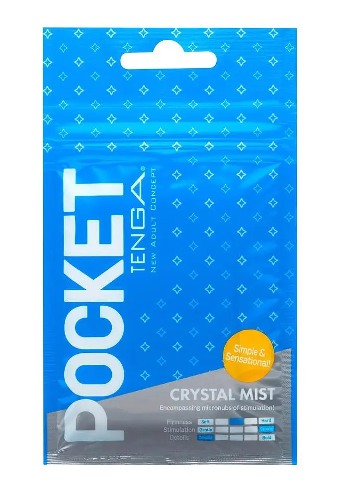 Мастурбатор Tenga Pocket Crystal Mist белый - фото 2