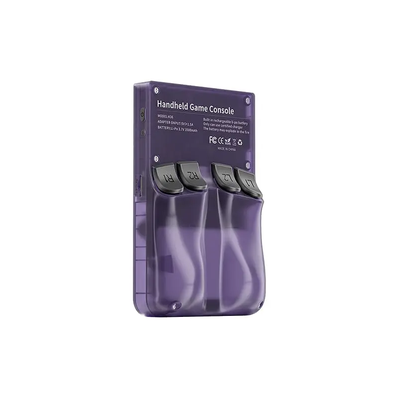 Портативная игровая консоль Kinhank K36 (R36S) Handheld 64GB (фиолетовая) + 16000 видеоигр - фото 6