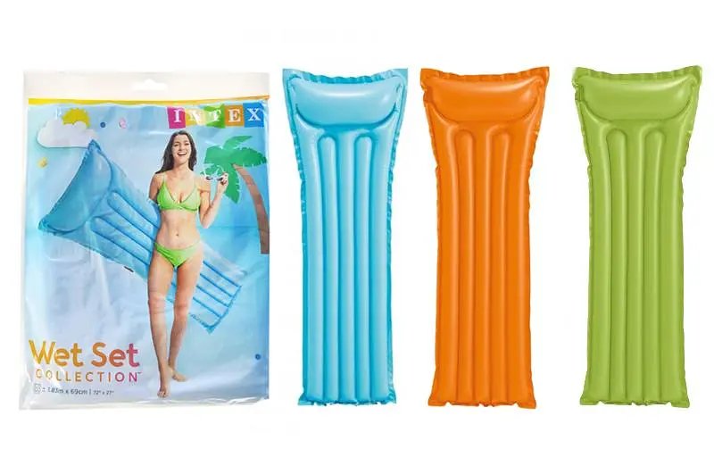 Надувний матрац для плавання пляжний INTEX Wet Set 59703 розмір 183х69 см