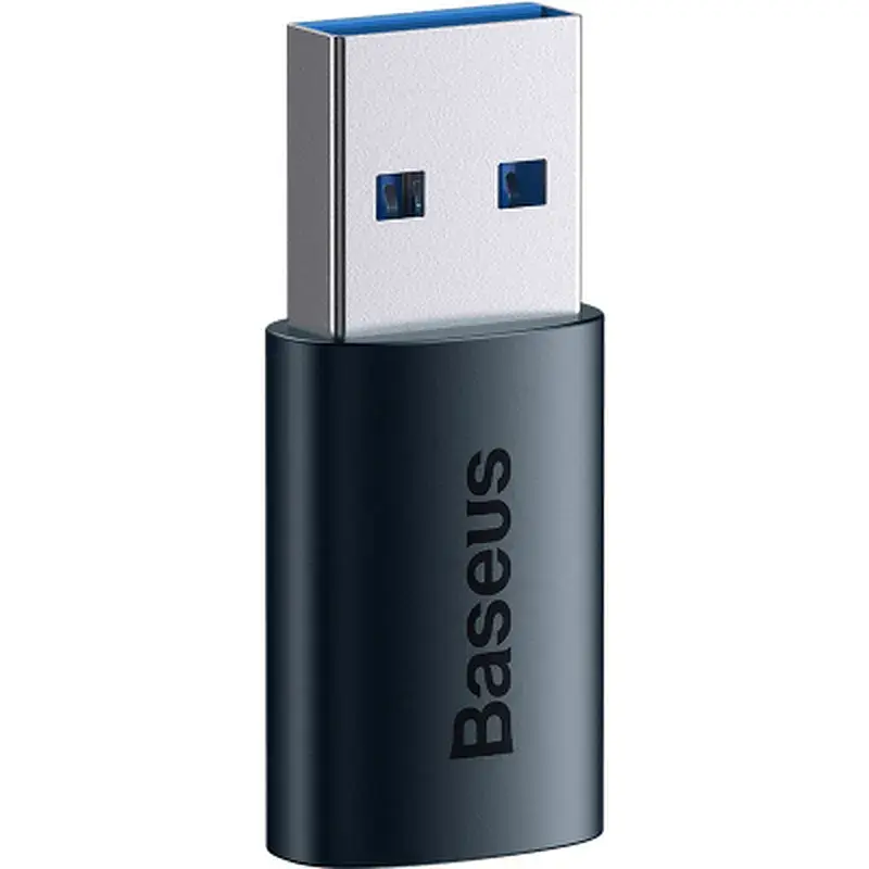 Перехідник USB 3.1 M to USB-C F blue Baseus (ZJJQ000103) - фото 2