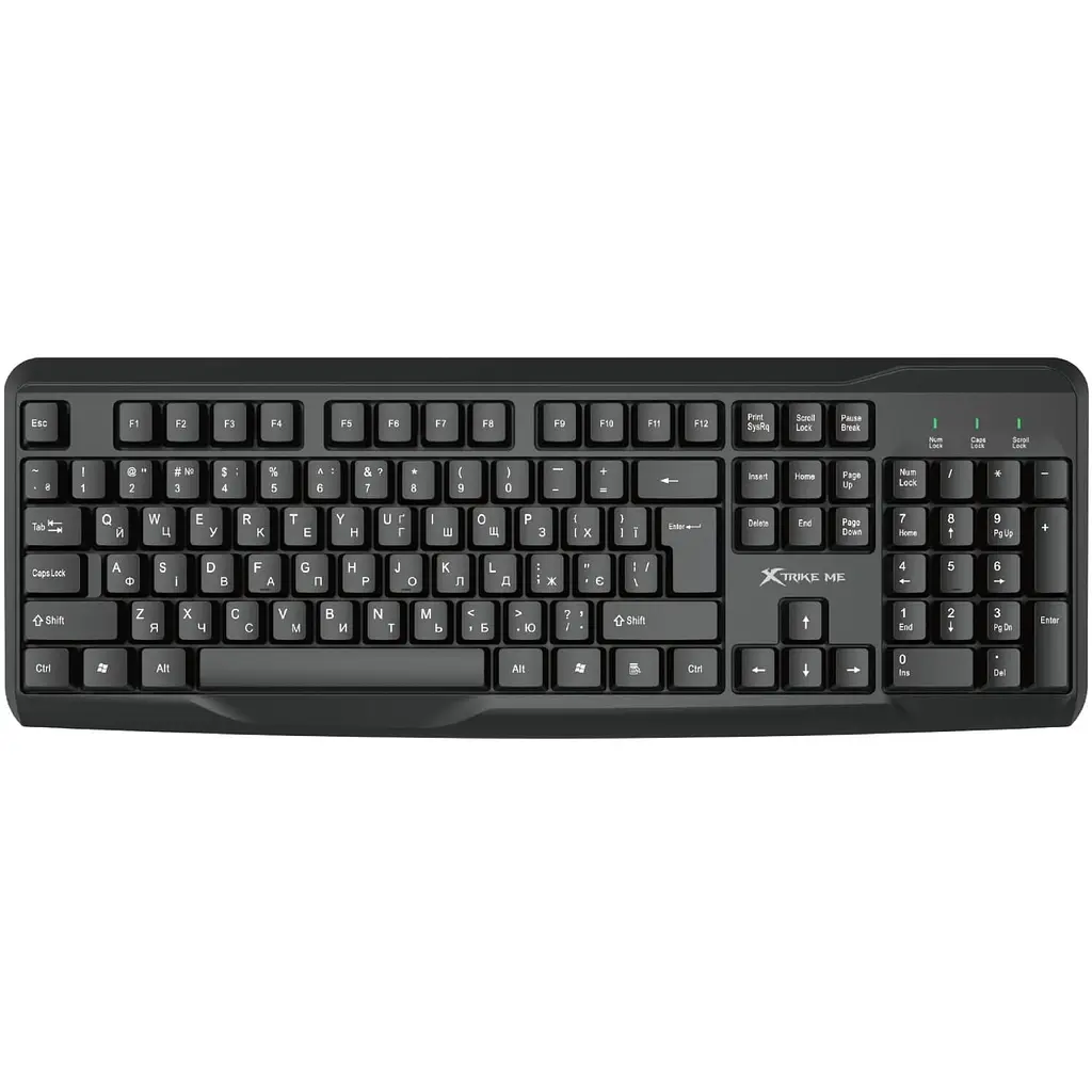 Комплект (Клавіатура та миша) Xtrike Me MK-207 UA USB Black (MK-207UA) - фото 2