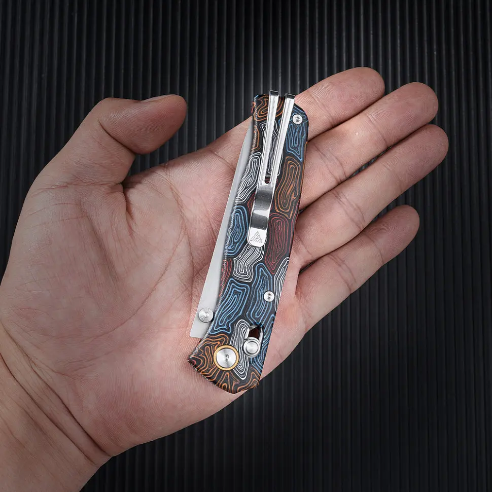 Ніж складаний туристичний SRM Medal 255L-GQ2 (8.2 см) 140Cr / G10 різнобарвний - фото 8