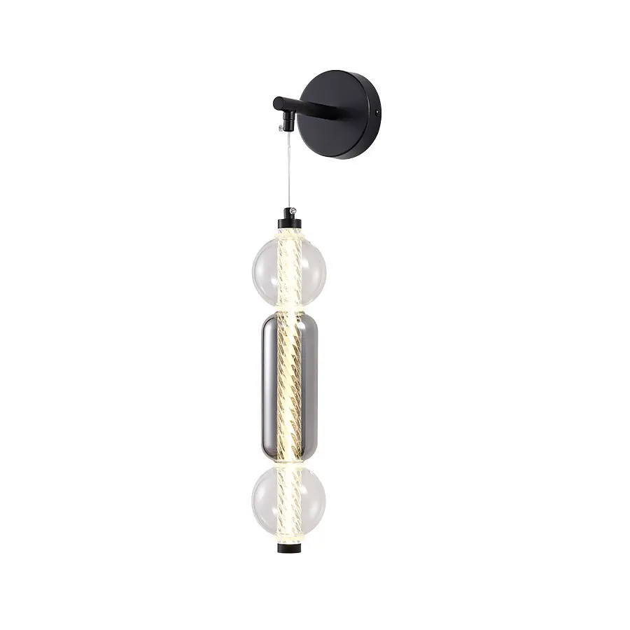 Бра настінне LED Levistella 788W39314 BK+SM+CL 5W 4000K чорний + сріблястий + прозорий - фото 2