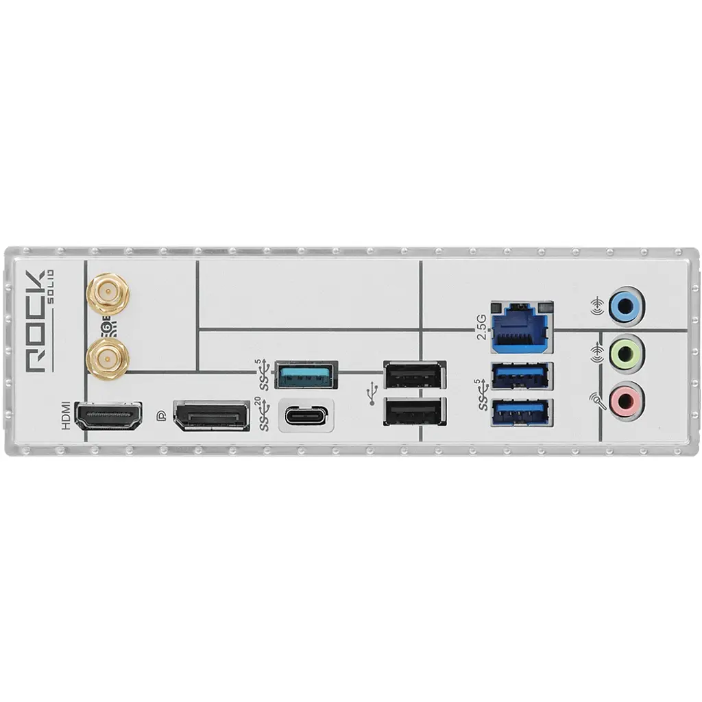 AsRock B860M ROCK WIFI (1851/B860, 2*DDR5, 2*PCIex16, HDMI/DP, 4xSATA, 2xM.2, 2.5Glan, 7.1ch, mATX) - фото 6