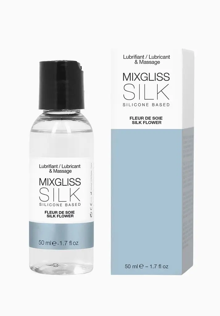 Лубрикант MixGliss Silk - Fleur De Soie - на силіконовій основі з квітковим ароматом, 50 мл