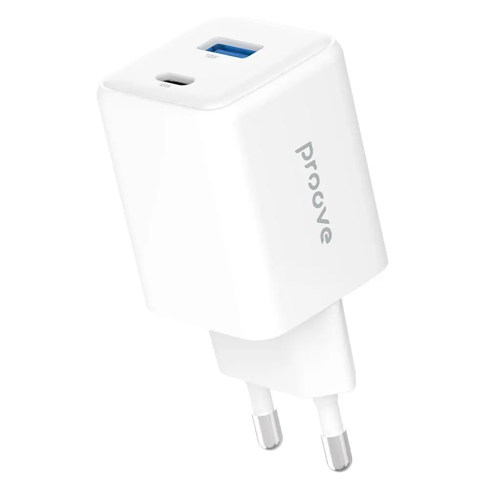 Зарядний пристрій Proove Pocket GaN 45W (Type-C + USB) white (WCPG45110002) - фото 3