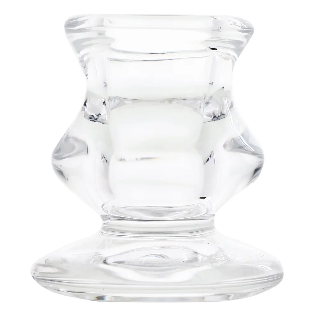 Свічник круглий Bolsius для конусних та столових свічок, 6,2х5,7 см, прозорий (140300) - фото 2