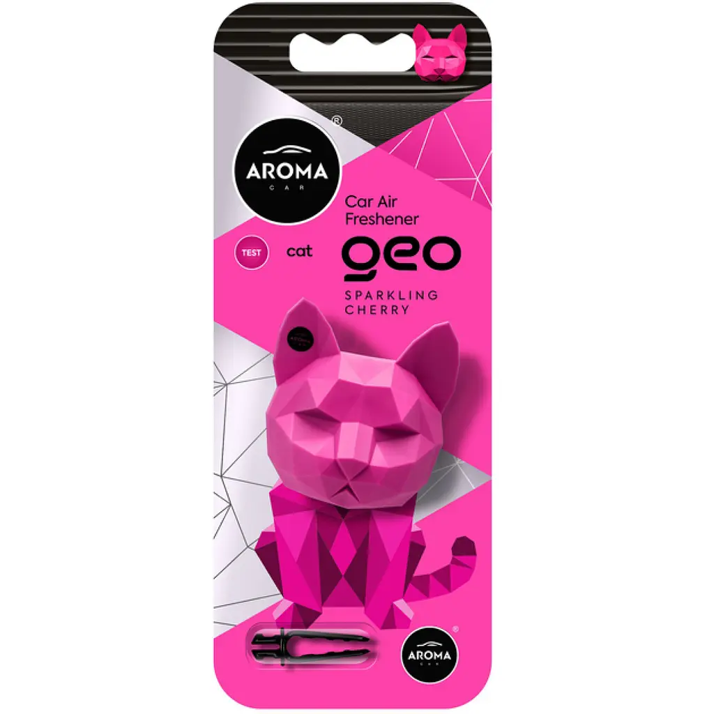 Ароматизатор в авто Aroma Car Geo Cat Polymer Sparkling Cherry (5904224121501) - фото 2