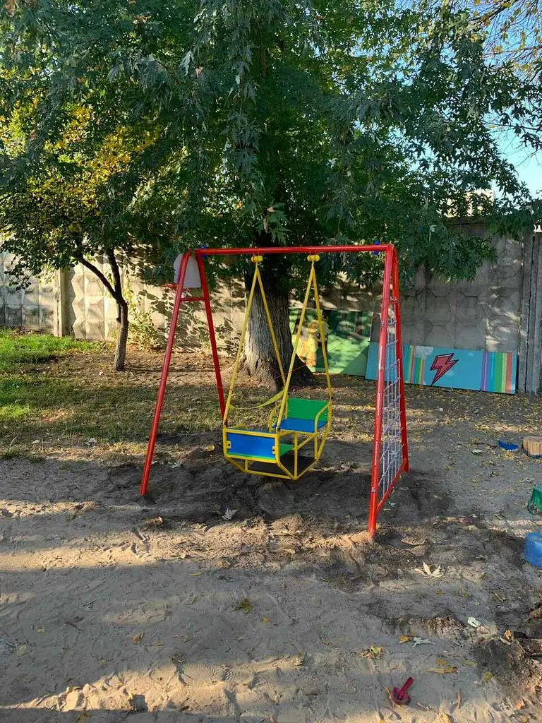Гойдалки дитячі "човник" на жорсткій підвісці. - фото 5