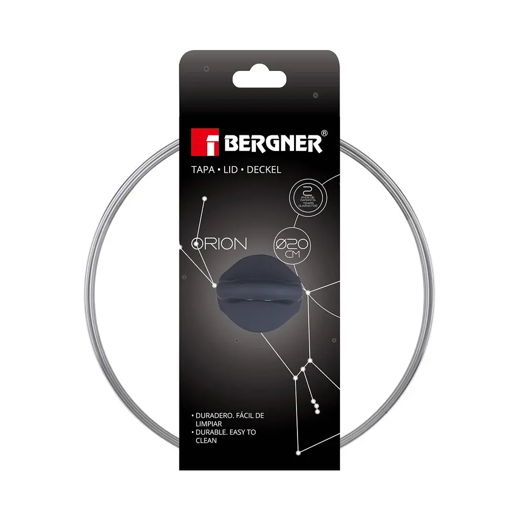 Крышка стеклянная Bergner Orion 20 см (BG-2731) - фото 5