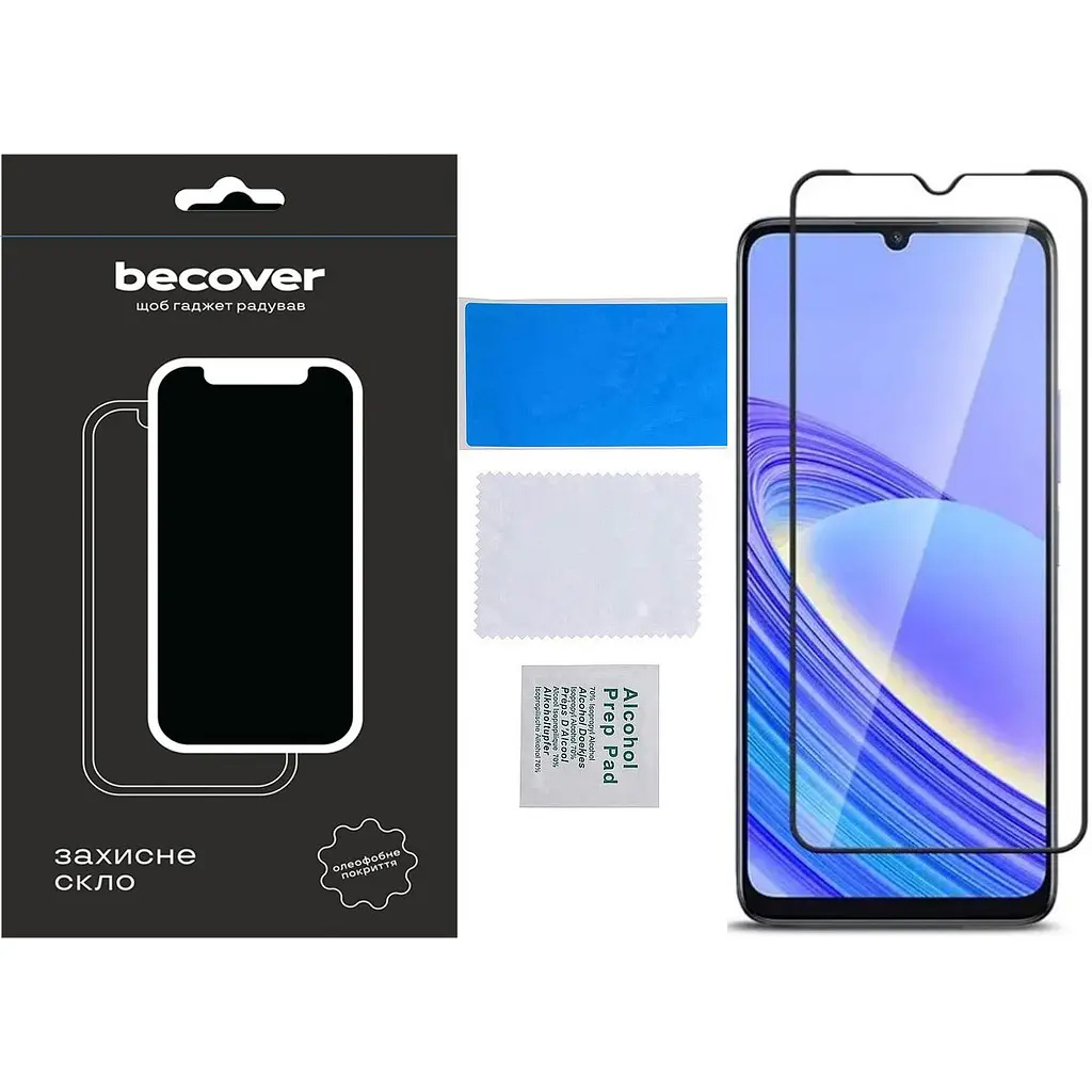 Защитное стекло BeCover для TCL 40 SE (T610K2) Black (711380) - фото 2
