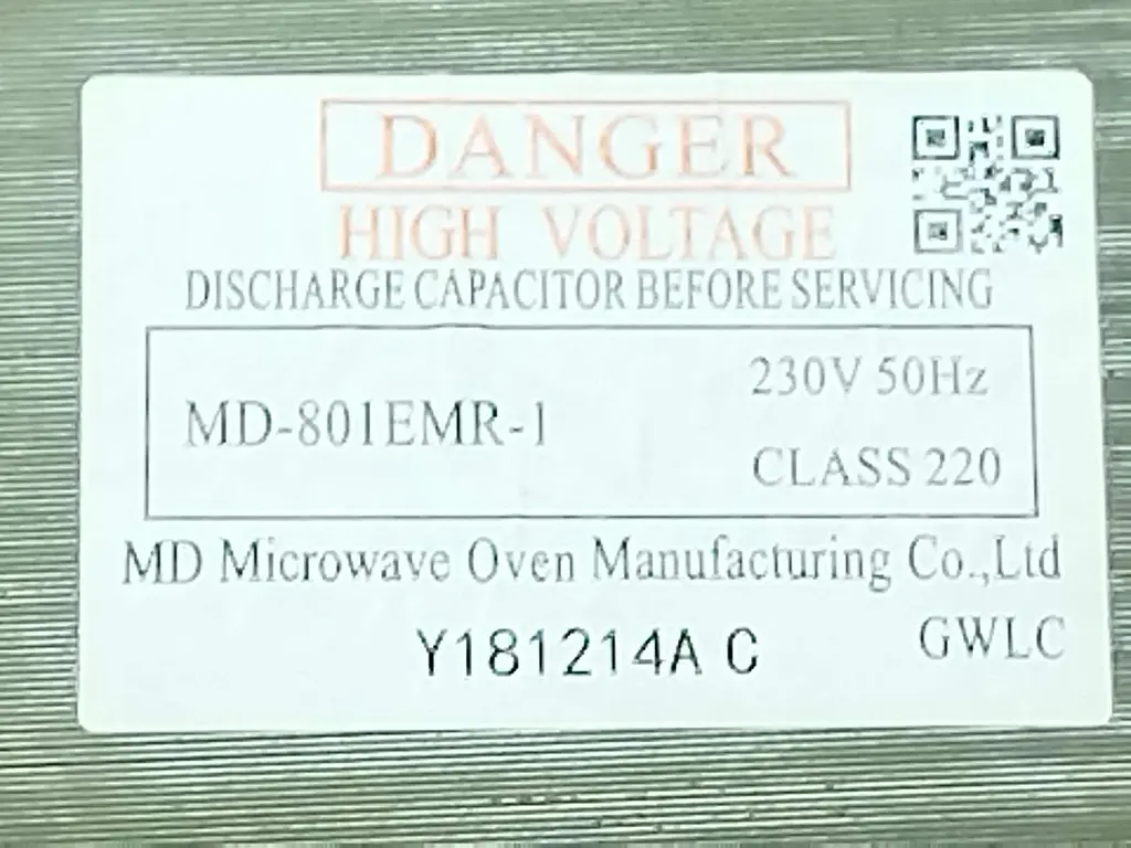 Трансформатор високовольтний MD-801EMR-1 для НВЧ печі Electrolux 1000 Ватт - фото 8